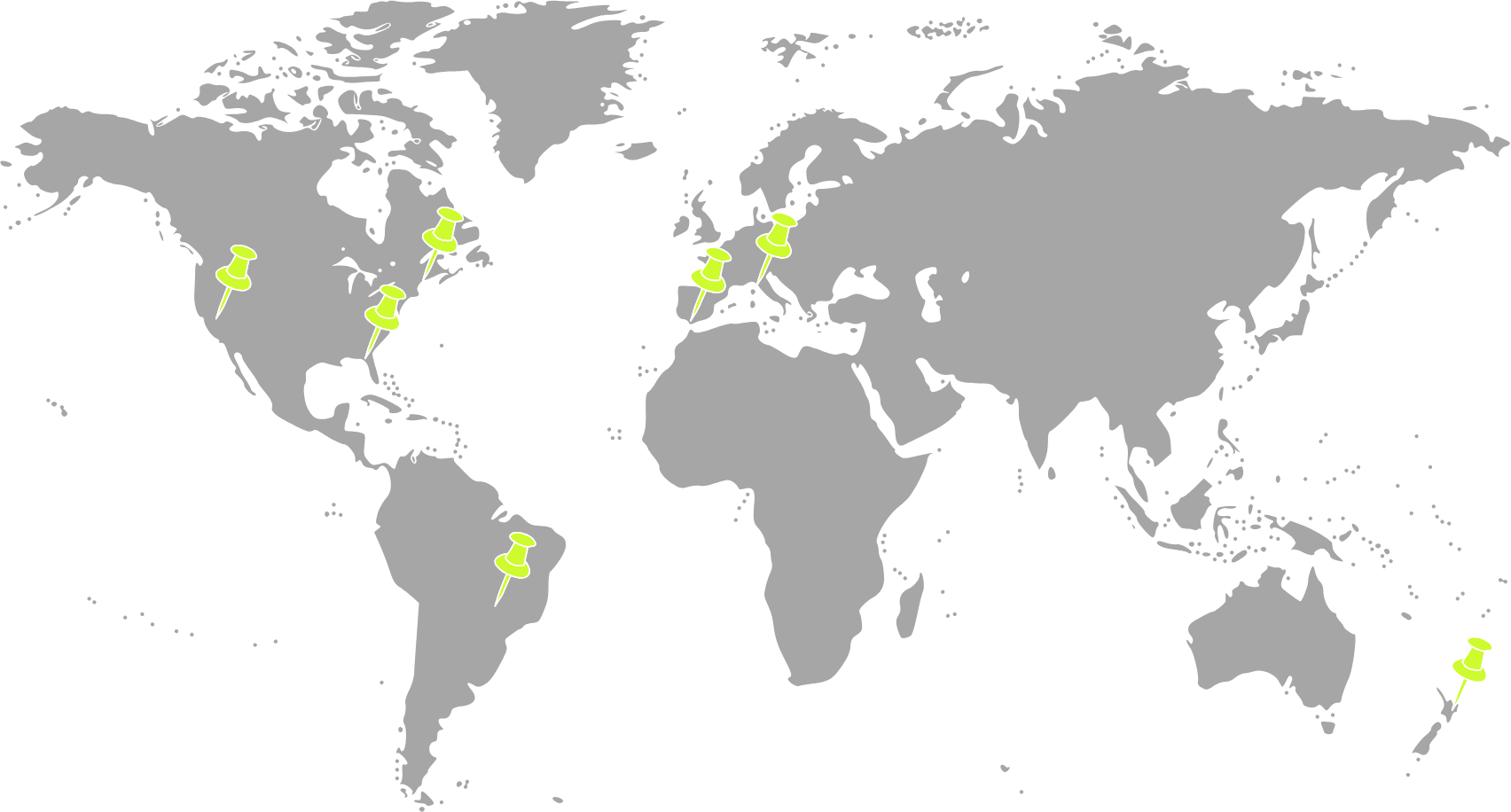 Mapa de atuação do Grupo TR